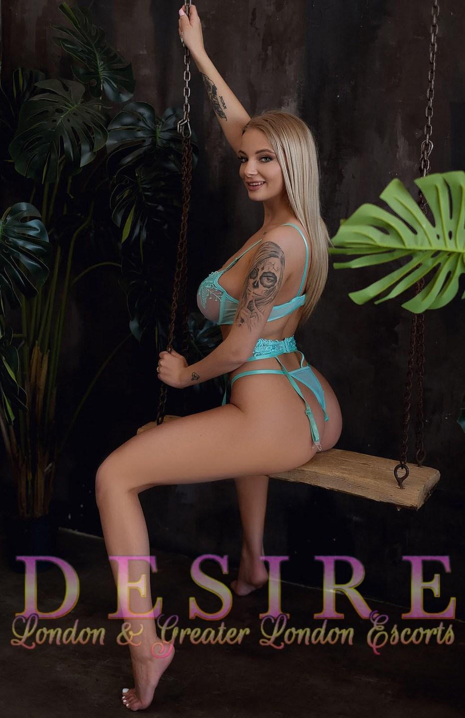 SENSUAL BUSTY BLONDE OUTCALL LONDON ESCORT YVETTE -DESIRE ESCORTS NEW 2 Image