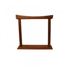 Curved Rosewood Gong Stand 14-Inch