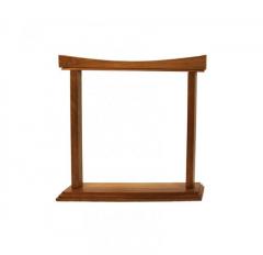 Curved Walnut Gong Stand 14-Inch