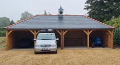 Versatile Four Bay Wooden Garages For Premium Ve