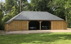 British Made Five Bay Wooden Garages For Classic