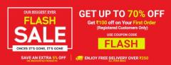 Up to 70 Flat 5 Off Flash Sale Online Best Offers