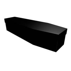 Black Cardboard Coffin