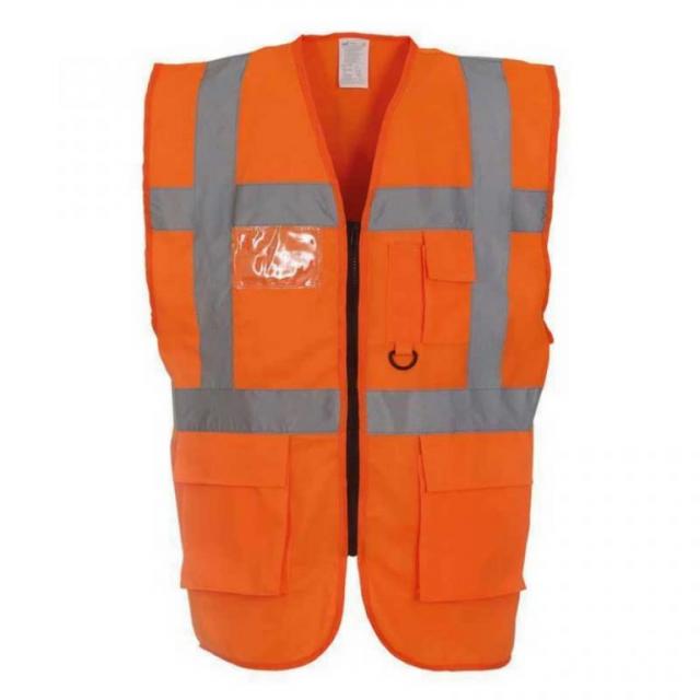 Executive High Visibility Safety Vests Waistcoat 4 Image