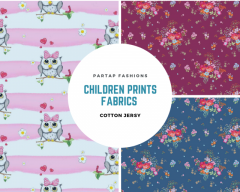 Buy Wholesale Children Prints Cotton Jersey Fabrics UK