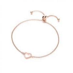 Buy Rose Gold Plated Heart Friendship Bracelet F