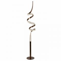 Ribbon LED Twist Black Gold Floor Lamp