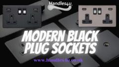 Black Plug Sockets - Handles4U