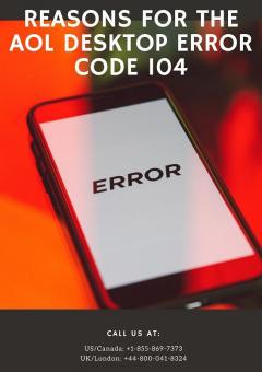 Reasons For The Aol Desktop Error Code 104