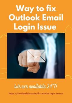 Way To Fix Outlook Email Login Issue