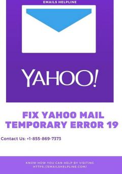 Fix Yahoo Mail Temporary Error 19