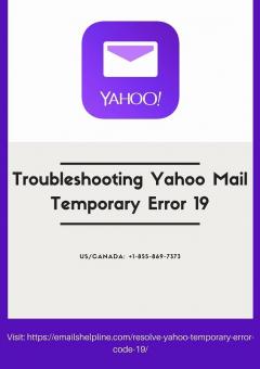 Troubleshooting Yahoo Mail Temporary Error 19