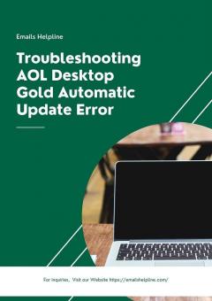 Troubleshooting Aol Desktop Gold Automatic Updat