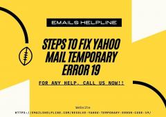 Best Steps To Fix Yahoo Mail Temporary Error 19