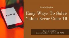 Easy Ways To Solve Yahoo Error Code 19