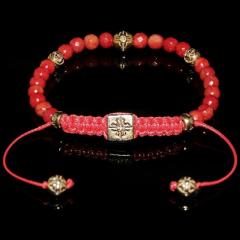 Red Coral Bracelet For Metabolism Balance And Harmony