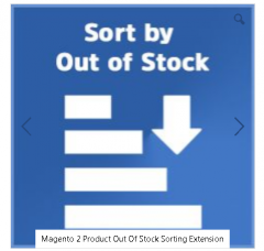 Sort The Website With Magento 2 Product Out Of S