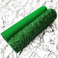 Buy Chunky Glitter Fabric A4 Sheets; Emerald Gre