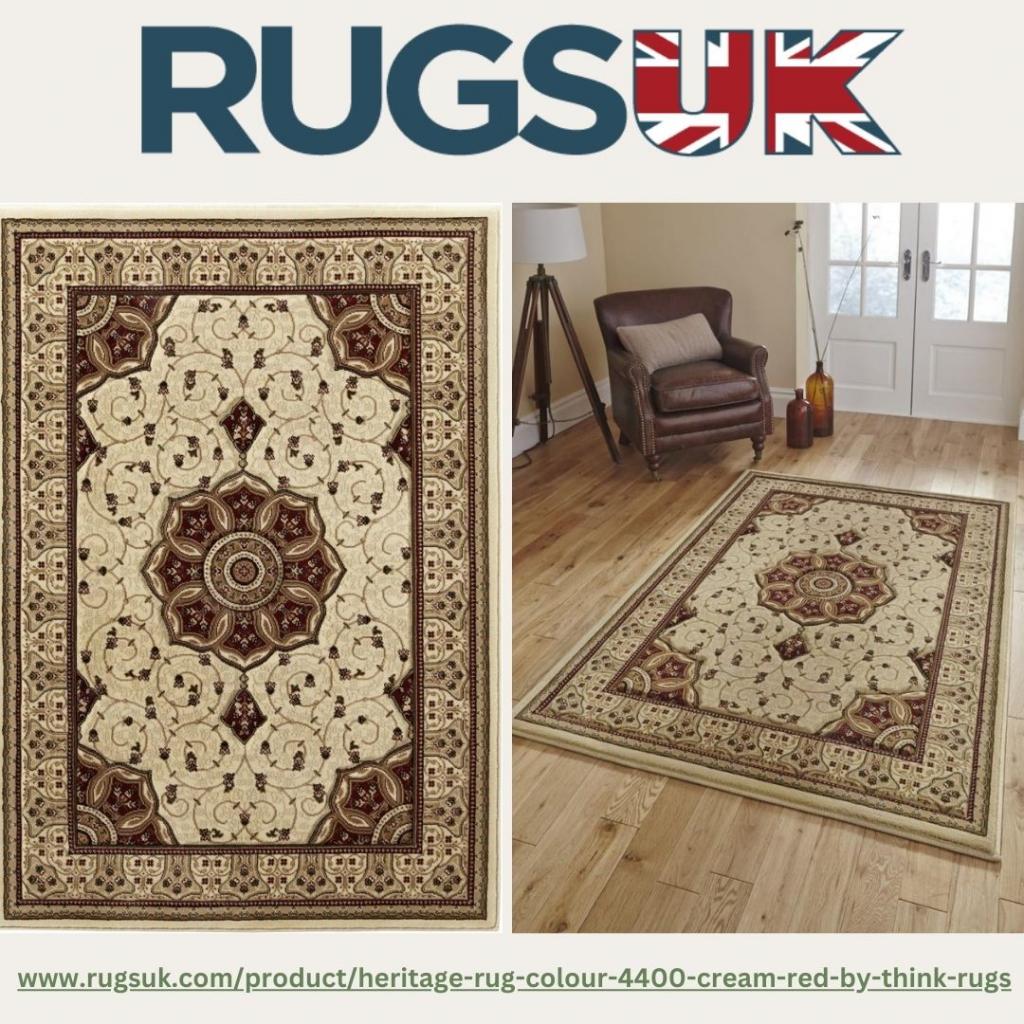 Heritage Rug by Think Rugs in 4400 CreamRed Colour 2 Image