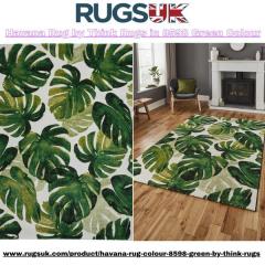 Havana Rug By Think Rugs In 8598 Green Colour