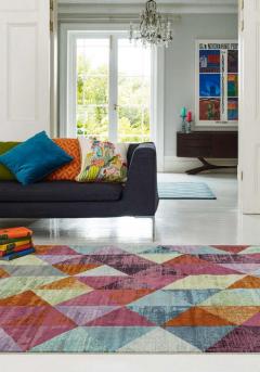 Amelie Rug By Asiatic Carpets In Am08 Harlequin 