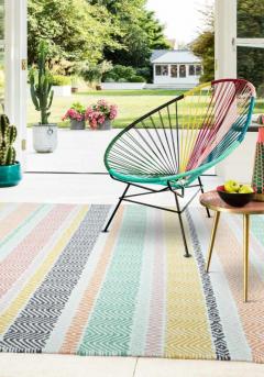 Boardwalk Pastel Multi Rug By Asiatic Carpets