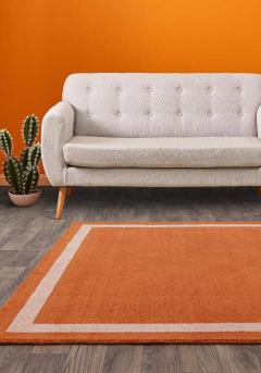 Albi Orange Rug By Asiatic Carpets