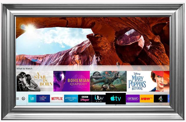 Silver Leaf Frame Samsung 55 inch Ultra HD Smart LED TV 2 Image