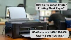Solve Canon Printer Printing Blank Pages Error  