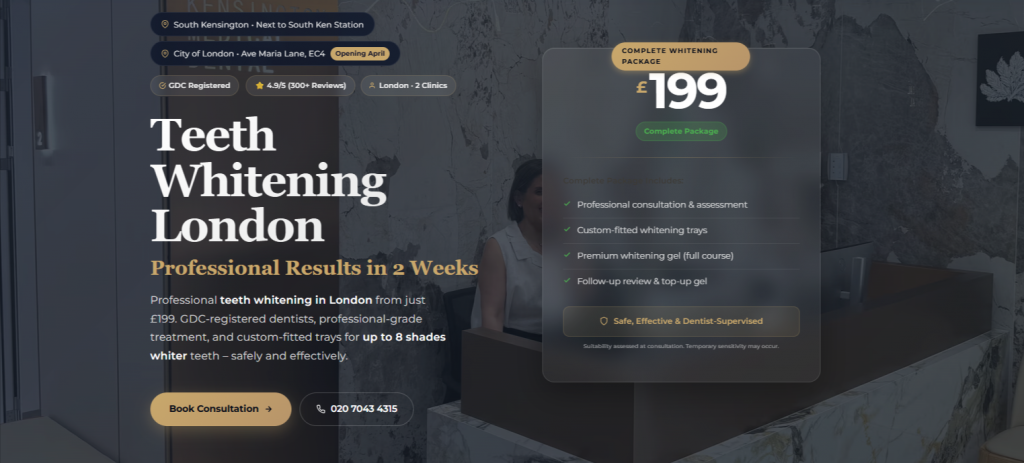 Professional Teeth Whitening in London  From 199 2 Image