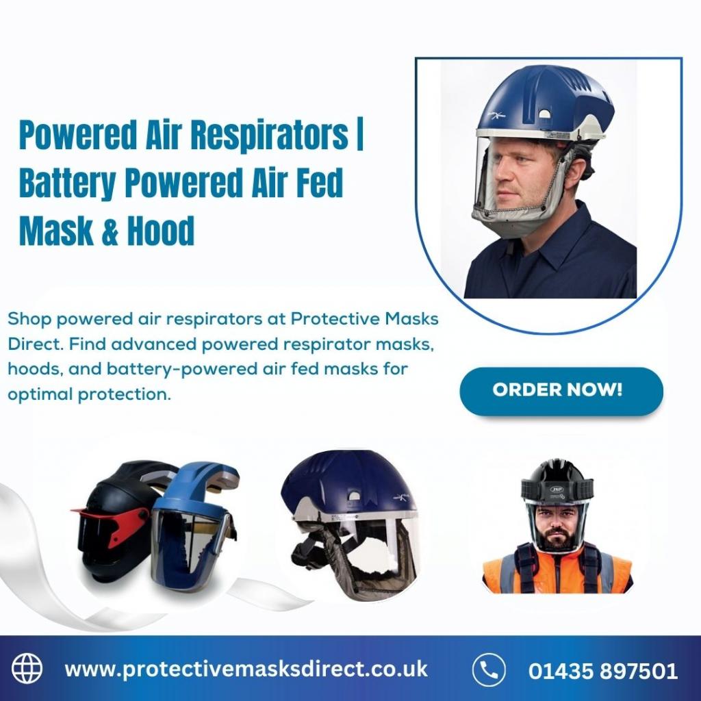 Powered Air Respirators  Battery Powered Air Fed Mask & Hood 2 Image