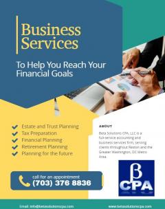 Excellent Cpa Services In Tysons  Beta Solutions