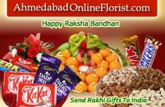 Sending Rakhi With Sweets To Ahmedabad