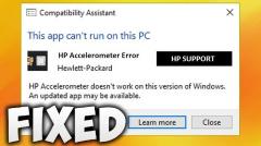 Resolve Hp Accelerometer Error