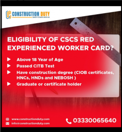 Red Cscs Card - Constructionduty