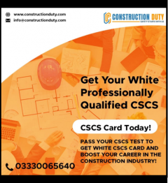White Cscs Card- Constructionduty
