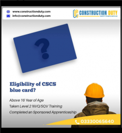 Blue Cscs Card - Constructionduty