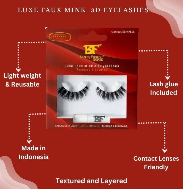 BF Beauty Forever Luxe Faux Mink 3D Eyelashes 3 Image