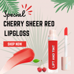 Cherry Sheer Red Lipgloss - Beauty Forever Tint 