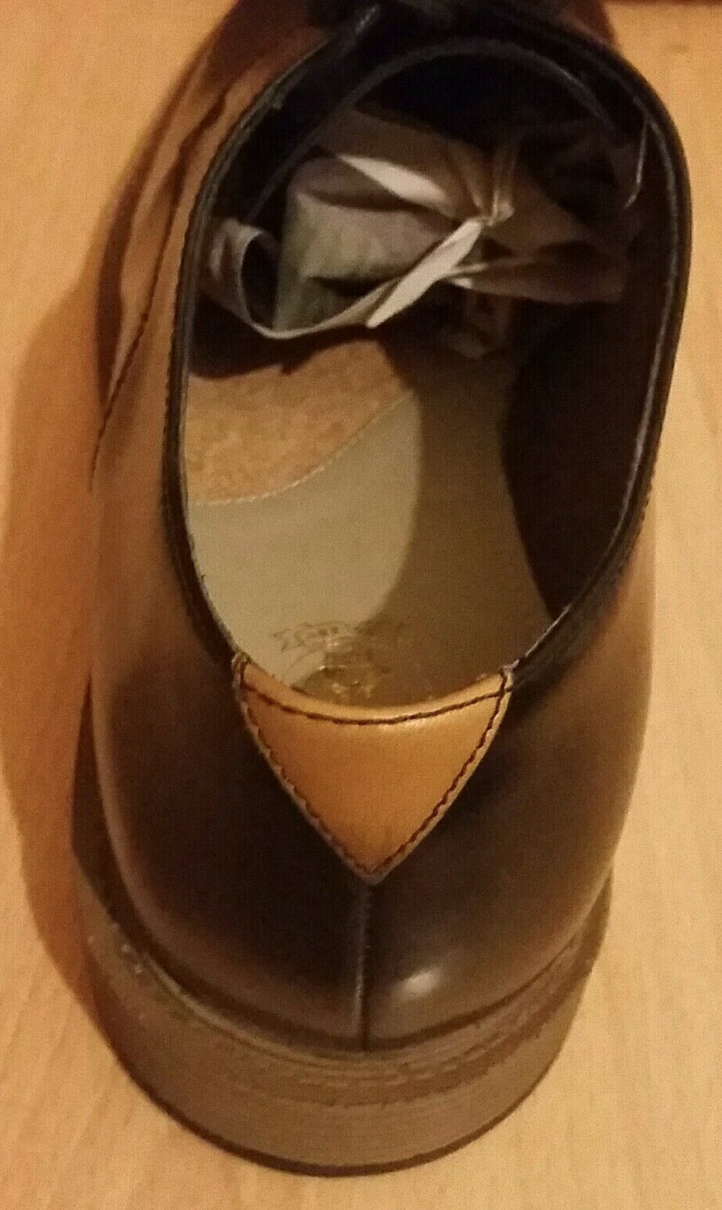 Clark Mens Black Shoes Leather Lace Up Adult Shoe 5 Image