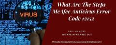 Causes Of The Mcafee Antivirus Error Code 12152