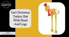 Get Christmas Turkey Hat With Head And Legs