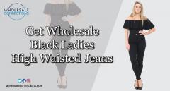 Get Wholesale Black Ladies High Waisted Jeans