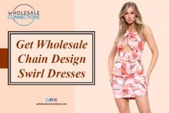 Get Wholesale Chain Design Swirl Dresses