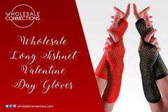 Wholesale Long Fishnet Valentine Day Gloves