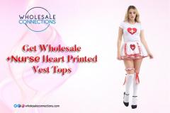 Get Wholesale Nurse Heart Printed Vest Tops Onli