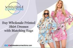 Buy Wholesale Printed Shirt Dresses With Matchin