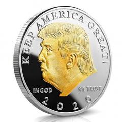 Free Gold And Silver Plated President Trump 2020