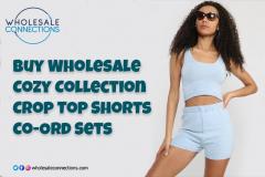 Get Wholesale Cozy Collection Crop Top Shorts Co
