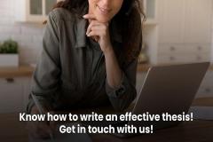 Know How To Write An Effective Thesis Get In Tou